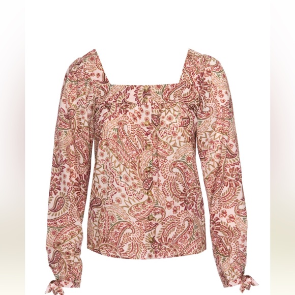 BUNDLE Jen's Pirate Booty x Free People Nightcap white paisley boho tops XS - Picture 9 of 11